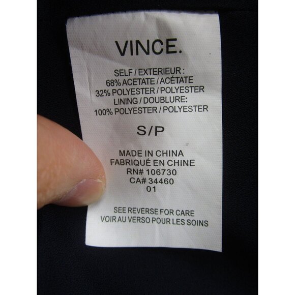 Vince Dress Small Shirt Mini Career Pockets Zip Up Crewneck Caual - Picture 8 of 10